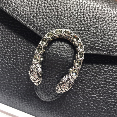 gu.cci dionysus gg S*p*e chain wallet black leather 401231