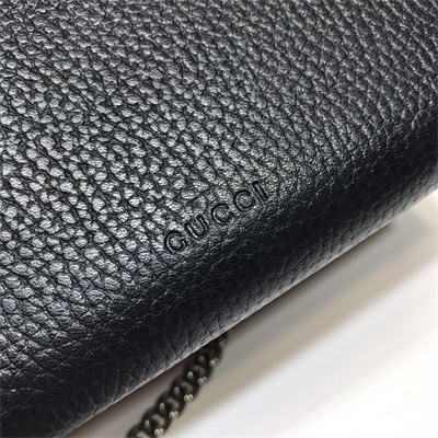 gu.cci dionysus gg S*p*e chain wallet black leather 401231