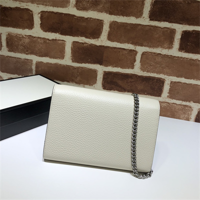 gu.cci dionysus gg S*p*e chain wallet cream leather 401231