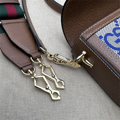 Gu.cci Horsebit 1955 Blue Jumbo GG Mini Bag 658574