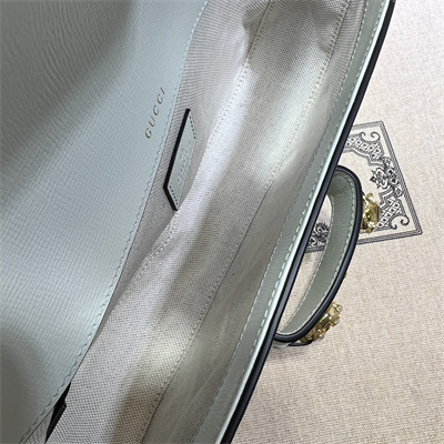 Gu.cci Horsebit 1955 Small Shoulder Bag Mint Leather 735178