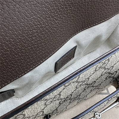 Gu.cci Horsebit 1955 Mini Shoulder Bag GG Canvas 774209