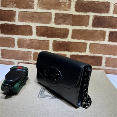Gu.cci Horsebit 1955 Mini Bag Black Leather 724713