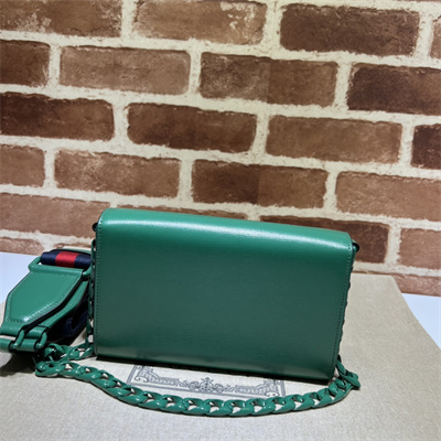 Gu.cci Horsebit 1955 Mini Bag Green Leather 724713