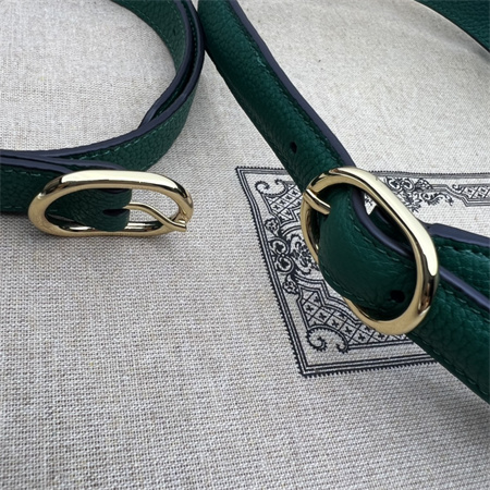 Gu.cci Jackie 1961 Small Shoulder Bag Green Grained Leather 636709