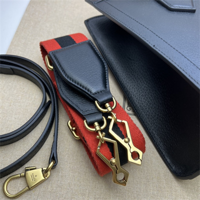 Gu.cci Diana Small Tote Bag Black Leather 2 Straps 702721