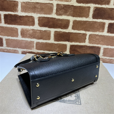 Gu.cci Diana Small Shoulder Bag Black Leather 735153