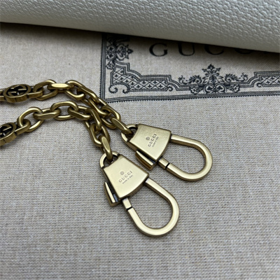 Gu.cci Diana Small Shoulder Bag White Leather 735153