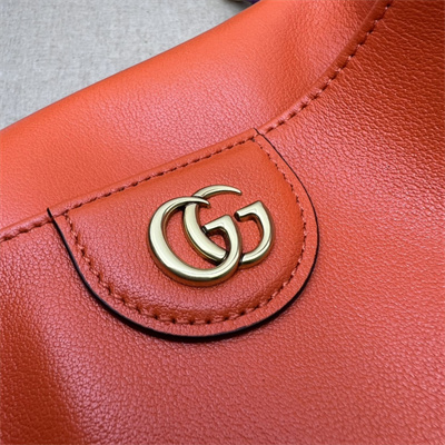 Gu.cci Diana Small Shoulder Bag Orange Leather 746251
