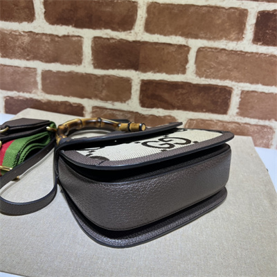 Gu.cci Bamboo 1947 Jumbo GG Small Top Handle Bag 675797