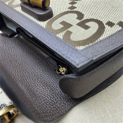 Gu.cci Bamboo 1947 Jumbo GG Small Top Handle Bag 675797