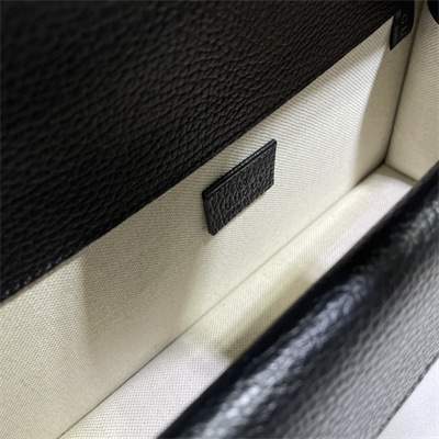 Gu.cci Dionysus Small Rectangular Bag Black Leather 499623