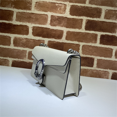Gu.cci Dionysus Small Rectangular Bag White Leather 499623