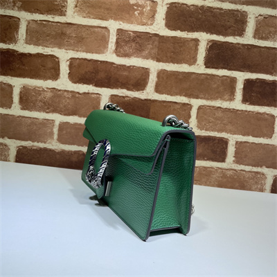 Gu.cci Dionysus Small Rectangular Bag Green Leather 499623