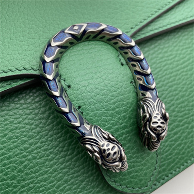 Gu.cci Dionysus Small Rectangular Bag Green Leather 499623