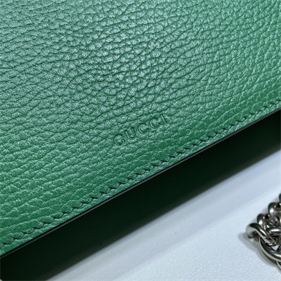 Gu.cci Dionysus Small Rectangular Bag Green Leather 499623