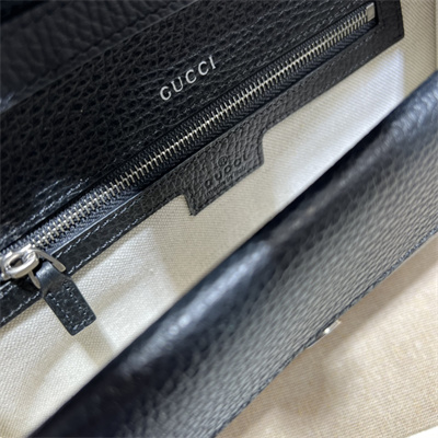 Gu.cci Dionysus Small Shoulder Bag Black Leather 731782