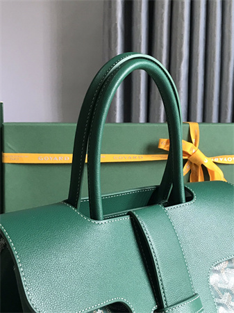 Go*ard saigon tote bag Go*ardine canvas & chevroches calfskin green