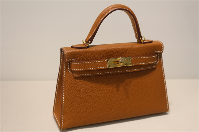 Kelly Mini II Bag Epsom Leather Gold/Silver Hardware In Gold Color HS