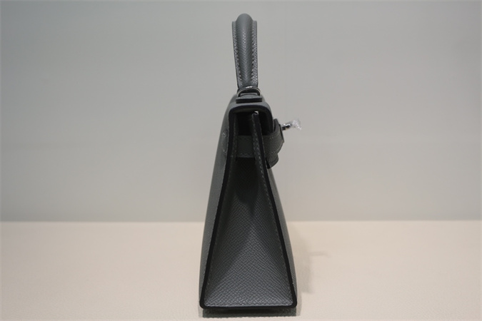 Kelly Mini II Bag Epsom Leather Gold/Silver Hardware In Vert Amande Color HS