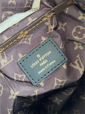 L.V Nano Teddy Backpack Shearling Cream M11919