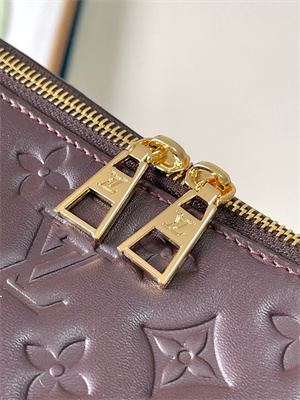 L.V Coussin Coussin Hobo MM Bag Calf Leather Chocolat M12072