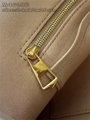 L.V Carryall PM Bag Suede Leather Brown M11843