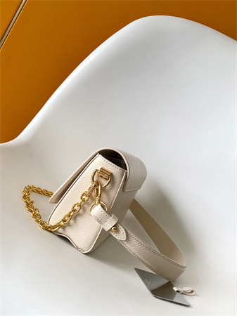 L.V Twist West Handbag Epi grained cowhide leather Quartz White M24550