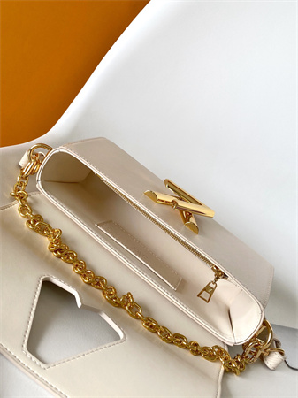 L.V Twist West Handbag Epi grained cowhide leather Quartz White M24550