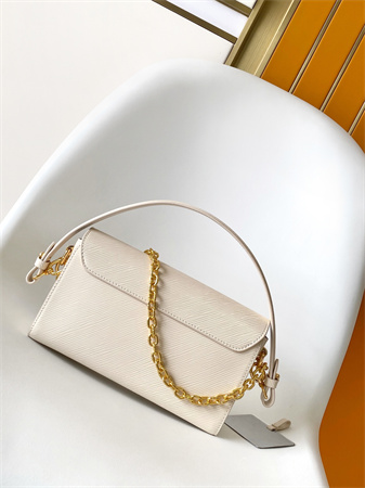 L.V Twist West Handbag Epi grained cowhide leather Quartz White M24550