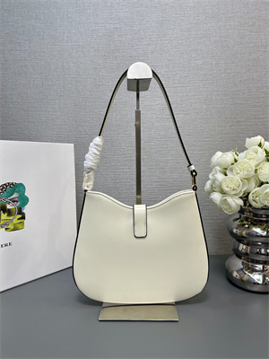 Pra*a cleo shoulder bag shinny leather ivory 1bc169