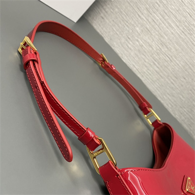 Pra*a cleo patent leather bag cherry red 1bc169
