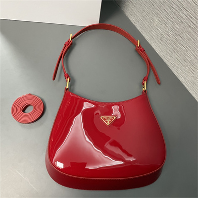 Pra*a cleo patent leather bag cherry red 1bc169