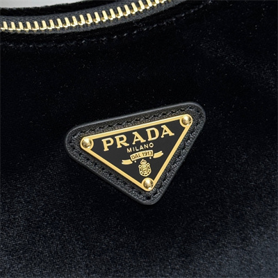 Pra*a re-edition velvet mini-bag black 1bc204