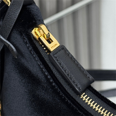 Pra*a re-edition velvet mini-bag black 1bc204