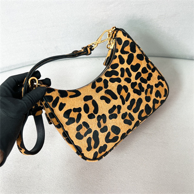 Pra*a re-edition leopard print horsehide mini-bag 1bc204