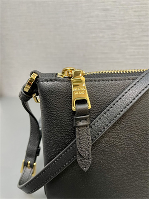 Pra*a mini hobo bag black calfskin 1bc238