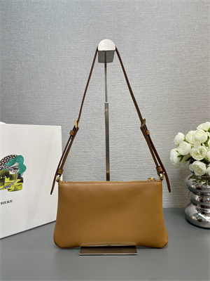 Pra*a mini hobo bag brown calfskin 1bc238