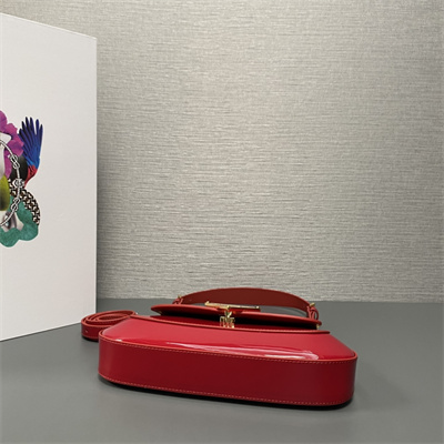 Pra*a patent leather shoulder bag red 1bd345