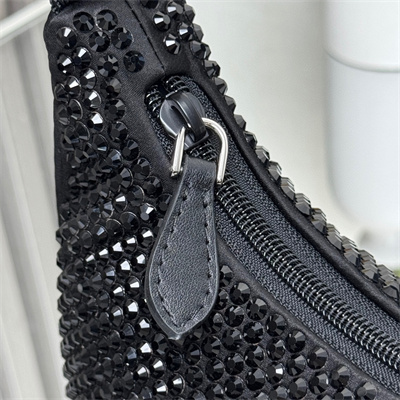 pra*a re-edition 2000 mini-bag with Di*m*nd all black 1ne515