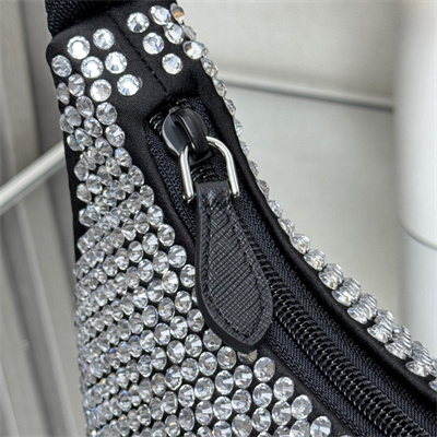 pra*a re-edition 2000 mini-bag with Di*m*nd black 1ne515