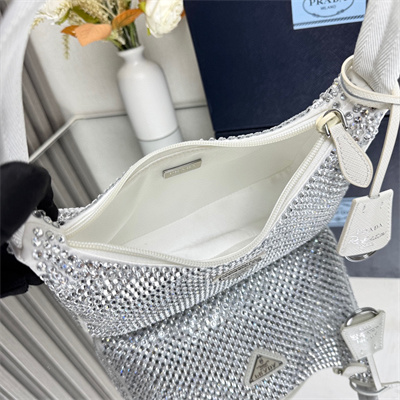 pra*a re-edition 2000 mini-bag with Di*m*nd white 1ne515