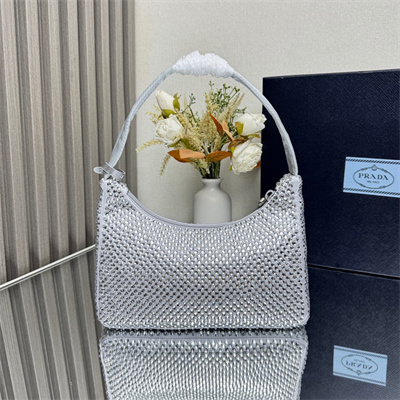 pra*a re-edition 2000 mini-bag with Di*m*nd silver 1ne515