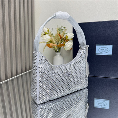 pra*a re-edition 2000 mini-bag with Di*m*nd silver 1ne515