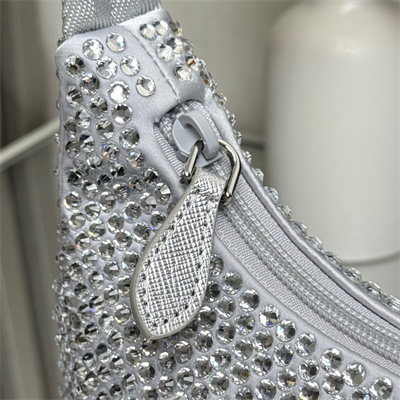 pra*a re-edition 2000 mini-bag with Di*m*nd silver 1ne515