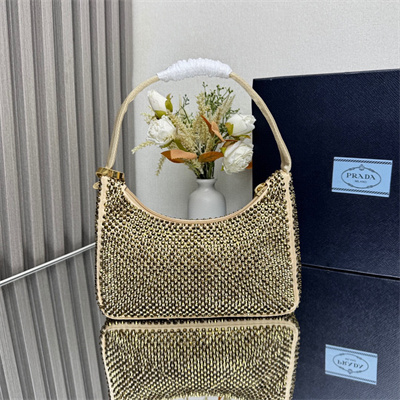 pra*a re-edition 2000 mini-bag with Di*m*nd gold 1ne515