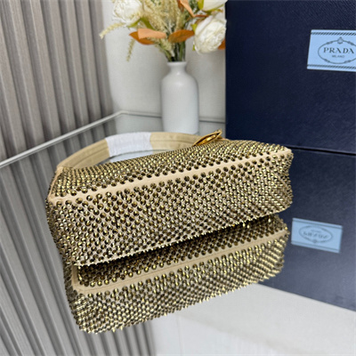 pra*a re-edition 2000 mini-bag with Di*m*nd gold 1ne515