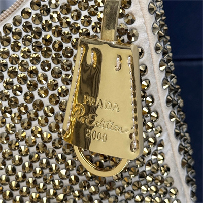 pra*a re-edition 2000 mini-bag with Di*m*nd gold 1ne515