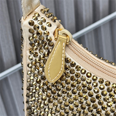 pra*a re-edition 2000 mini-bag with Di*m*nd gold 1ne515