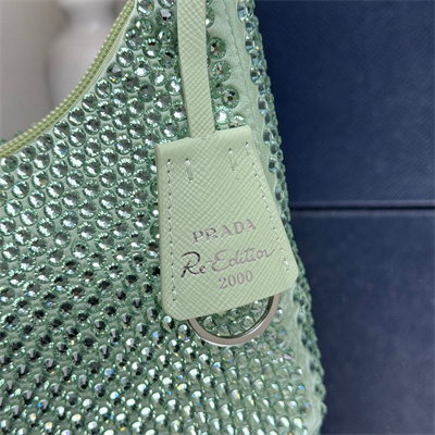 pra*a re-edition 2000 mini-bag with Di*m*nd green 1ne515